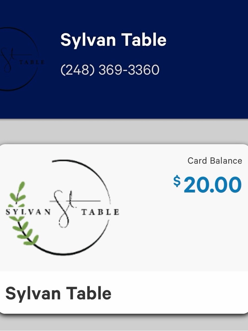 Sylvan Table In Sylvan Lake MI Gift Cards Two Cards $150 and $20 Exp 3-31 - Picture 3 of 3